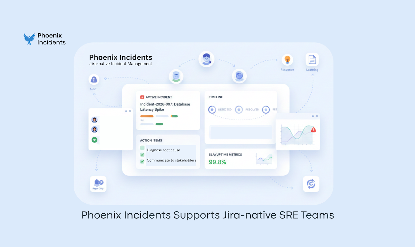 Incident response team collaborating